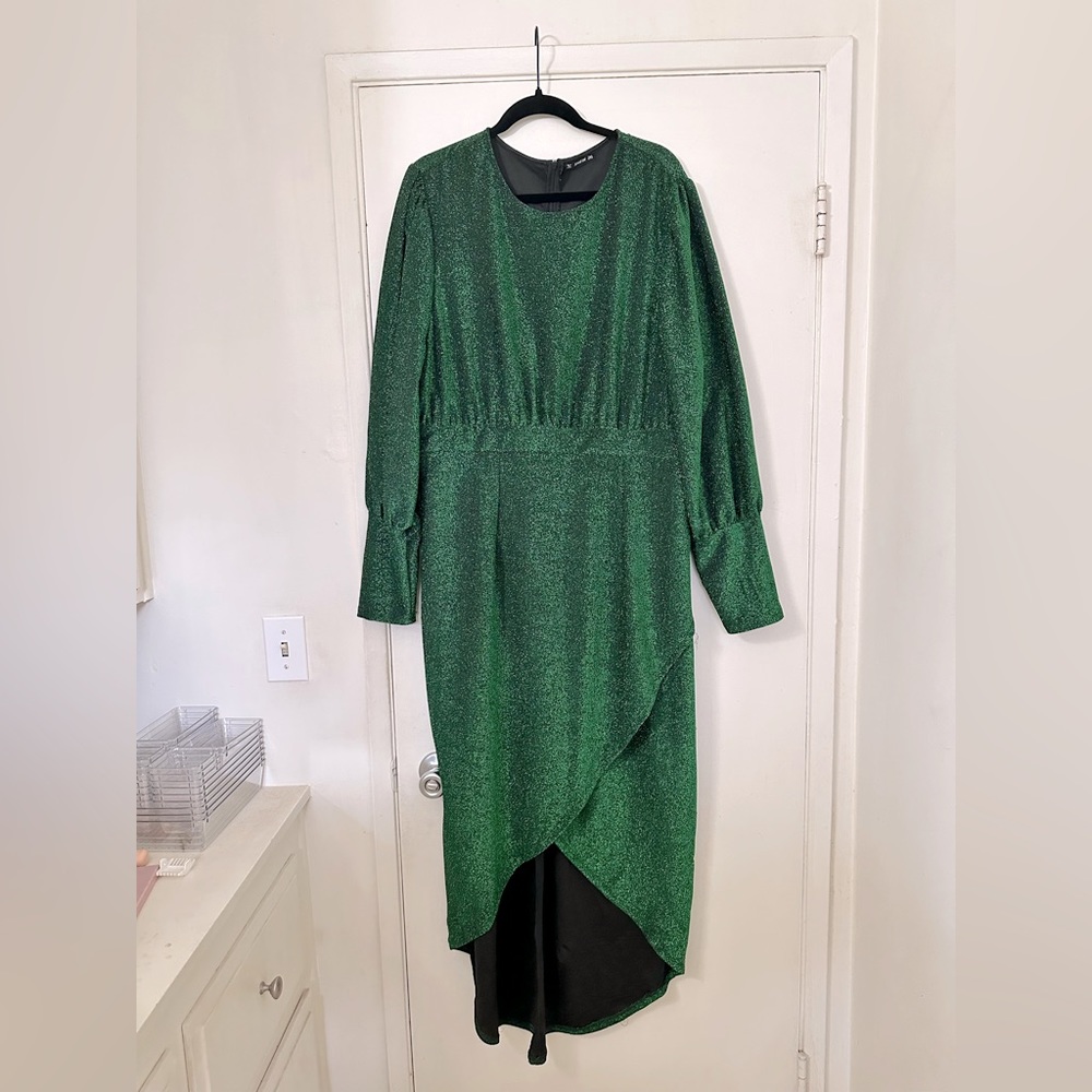 Shein Green Sparkle dress size 2XL